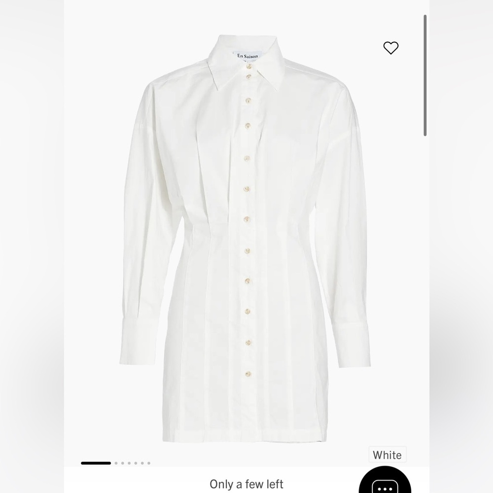 En Saison White Shirtdress